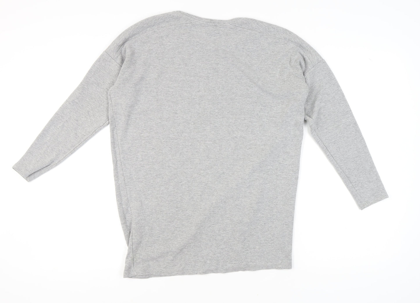 Topshop Women's Grey Sweatshirt, Size 10, Crew Neck