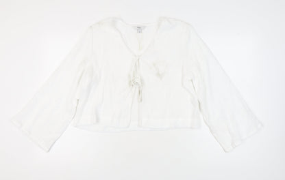 Womens UK Size 16 Marks and Spencer White Basic Blouse