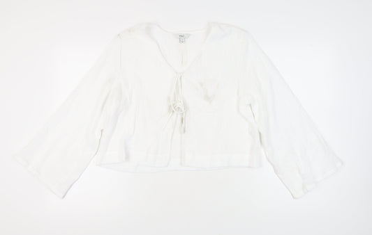 Womens UK Size 16 Marks and Spencer White Basic Blouse