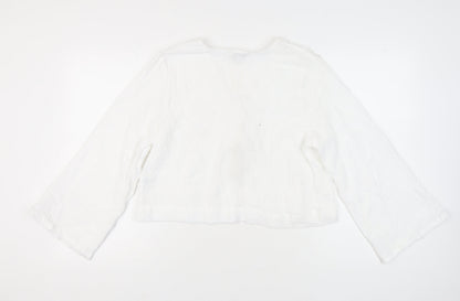 Womens UK Size 16 Marks and Spencer White Basic Blouse