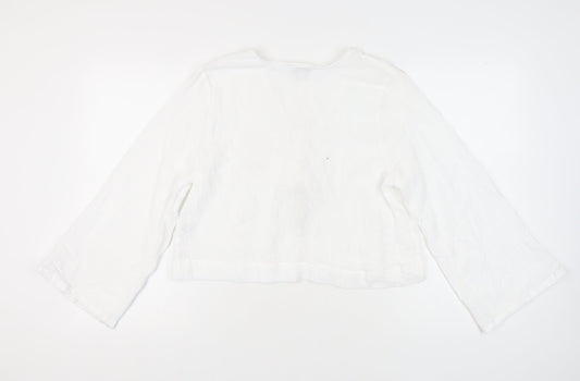 Womens UK Size 16 Marks and Spencer White Basic Blouse