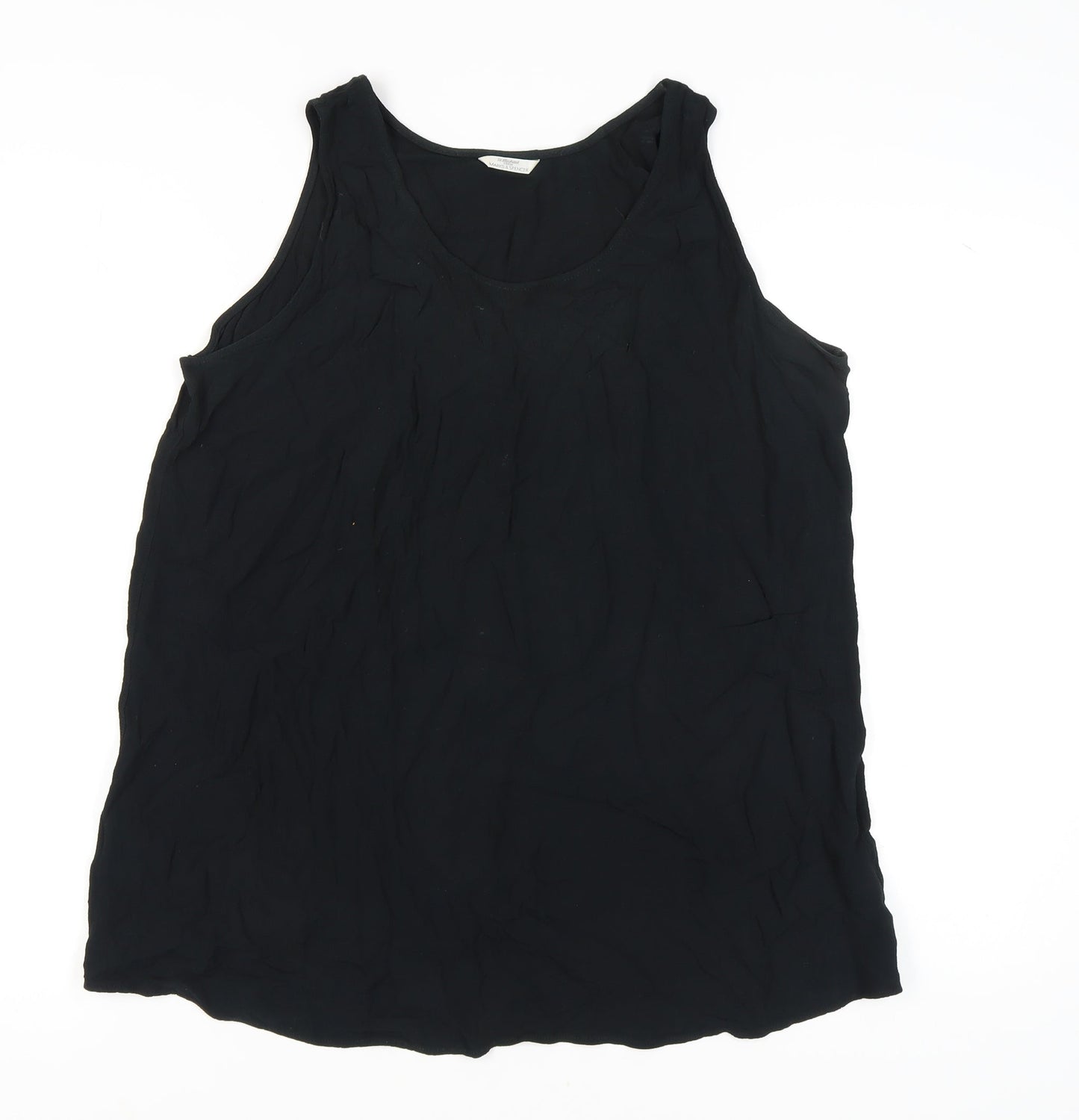 Marks and Spencer Women's Black Tank Top Size 12
