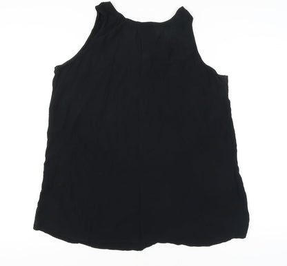 Marks and Spencer Women's Black Tank Top Size 12