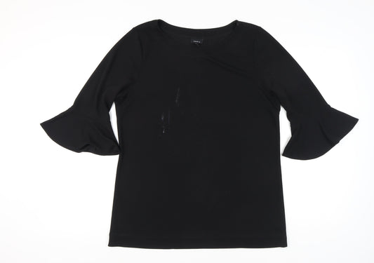 Womens UK Size 16 NEXT Black Basic Blouse