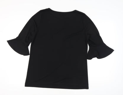 Womens UK Size 16 NEXT Black Basic Blouse