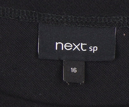 Womens UK Size 16 NEXT Black Basic Blouse