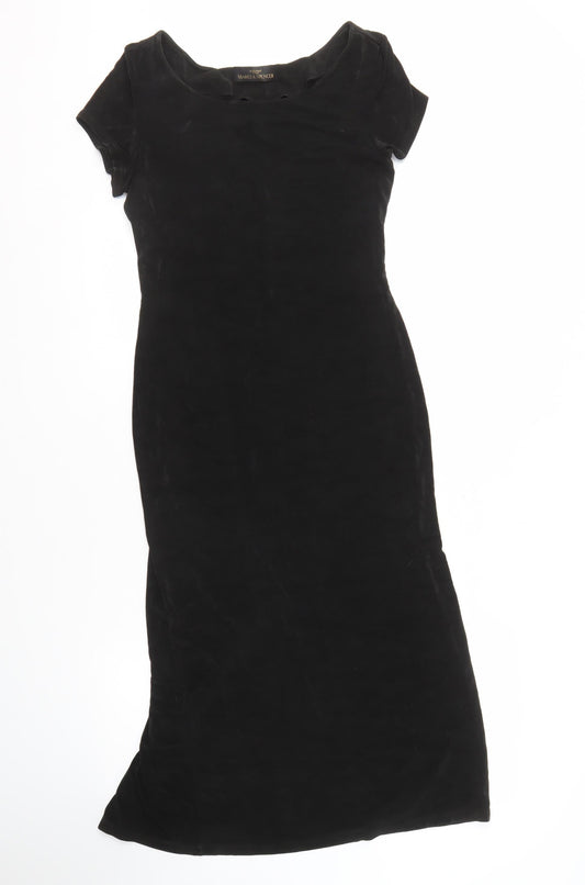 Marks and Spencer Black Long Dress Size 10