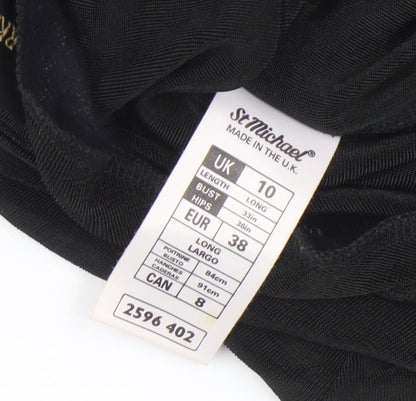Marks and Spencer Black Long Dress Size 10