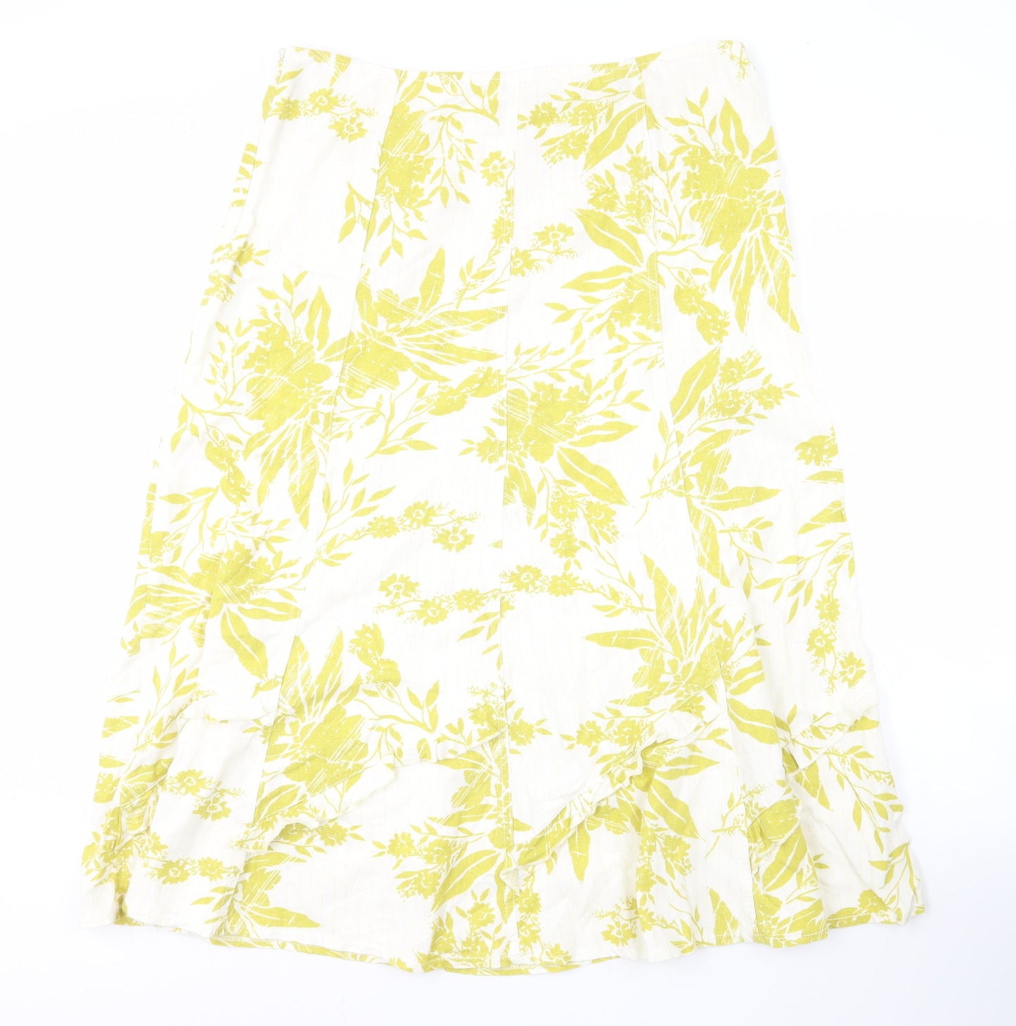 Marks and Spencer Women's Floral Linen Midi Skirt