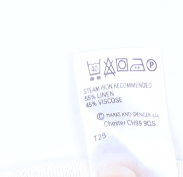 Marks and Spencer Women's Floral Linen Midi Skirt