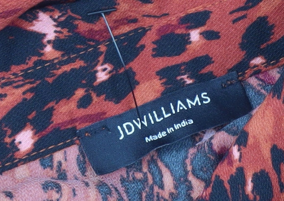 JD WILLIAMS Red Animal Print Women's Dress Size 18