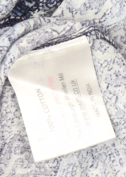 Womens UK Size 10 Isle Essentials Blue Basic Blouse
