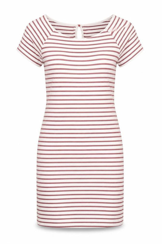 Front view of ESPRIT Women's Multicoloured Striped Shift Dress L