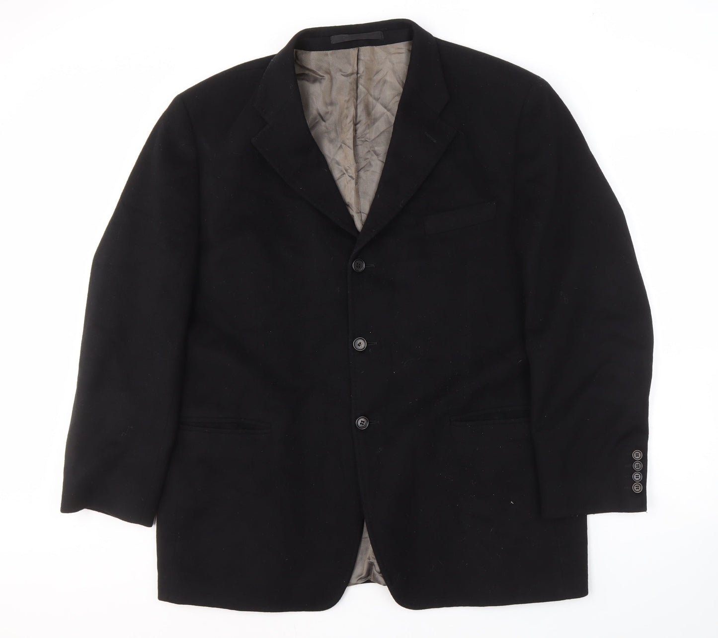 Mens UK Size M Marks and Spencer Black Basic Jacket