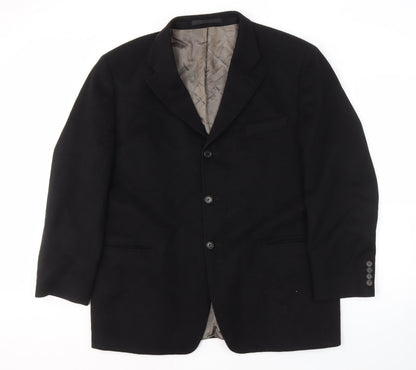 Mens UK Size M Marks and Spencer Black Basic Jacket