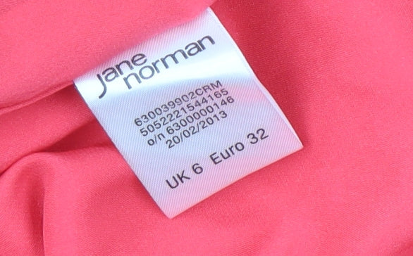 Jane Norman Women's Pink Bodycon Dress Size 6