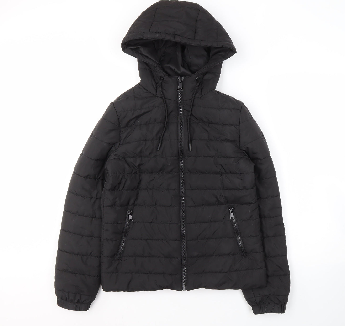 Womens UK Size 8 New Look Black Puffer Jacket