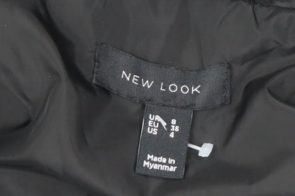 Womens UK Size 8 New Look Black Puffer Jacket
