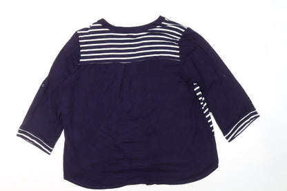Womens UK Size 20 Roman Multicoloured Basic Blouse