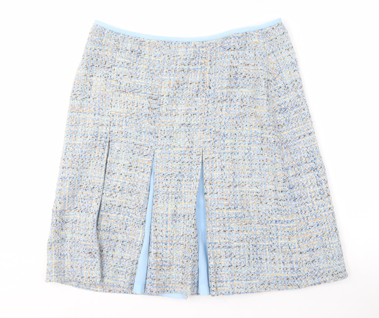 Laura Ashley Women's Blue Tweed Skirt Size 16