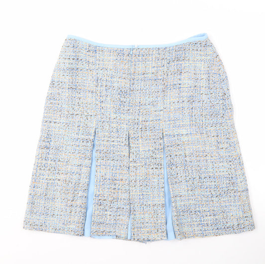 Laura Ashley Women's Blue Tweed Skirt Size 16