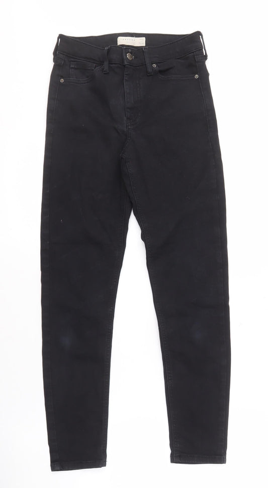 Topshop Women's Black Skinny Jeans Size 8