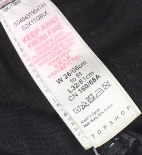 Topshop Women's Black Skinny Jeans Size 8