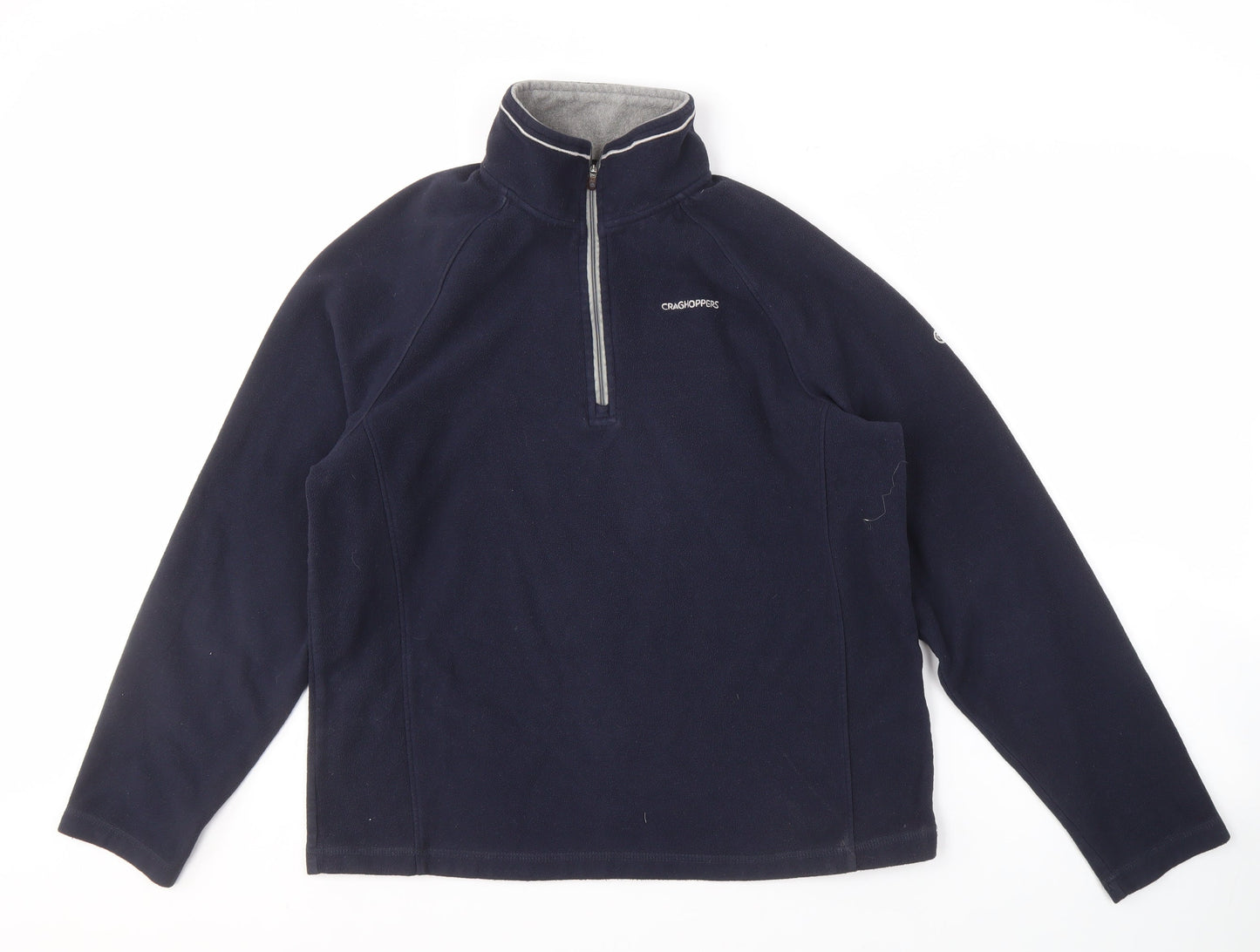 Mens UK Size M Craghoppers Blue 1/4 Zip Sweatshirt