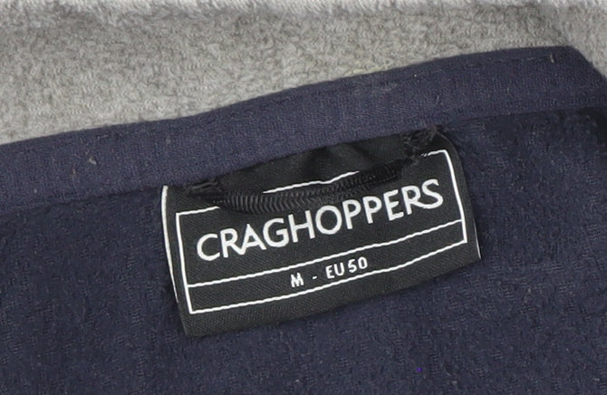 Mens UK Size M Craghoppers Blue 1/4 Zip Sweatshirt