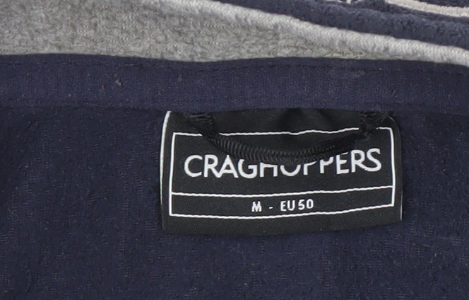 Mens UK Size M Craghoppers Blue 1/4 Zip Sweatshirt