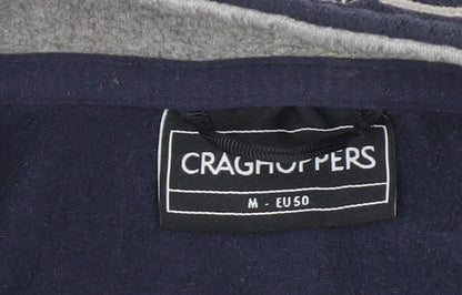 Mens UK Size M Craghoppers Blue 1/4 Zip Sweatshirt