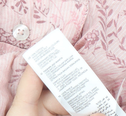 Maine New England Women's Pink Floral Button-Up Shirt