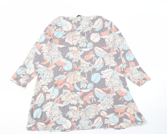 Marks and Spencer Women's Multicoloured Floral Tunic Top, Size 18