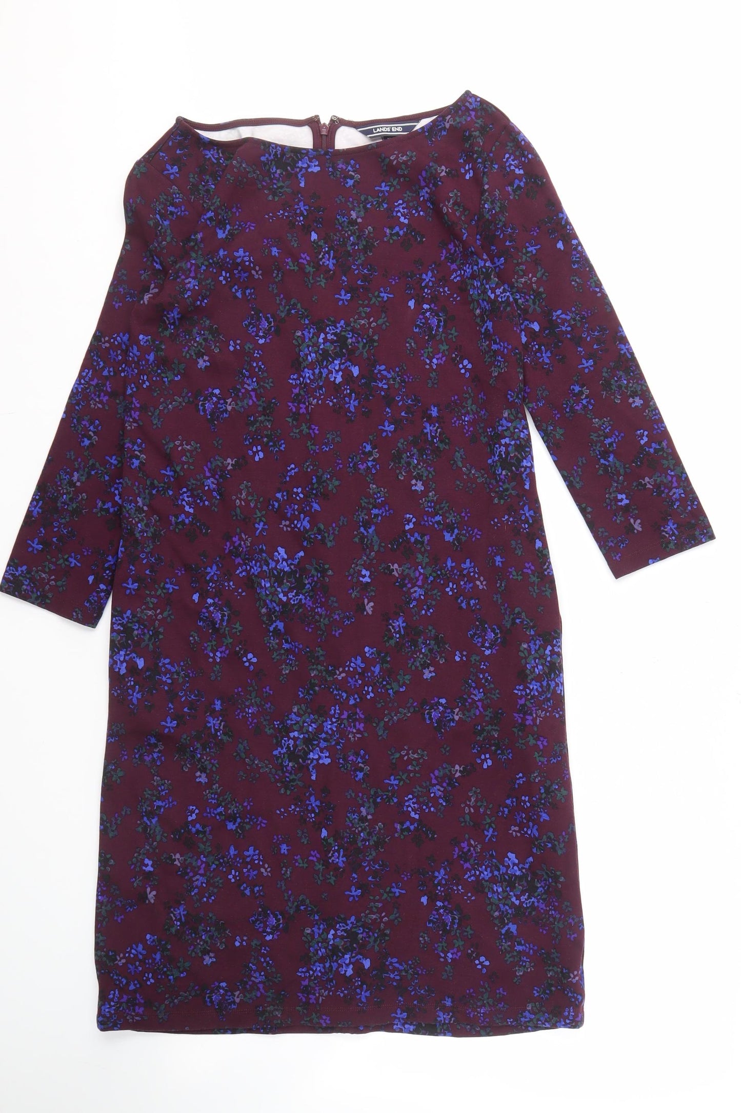 Lands' End Women's Floral Sheath Dress UK 10