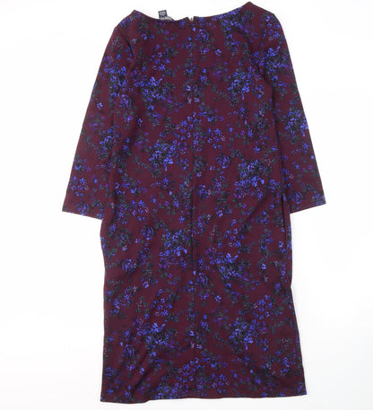 Lands' End Women's Floral Sheath Dress UK 10