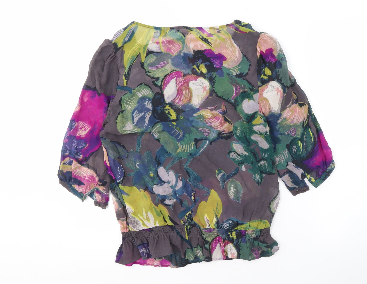 Womens UK Size 10 Ted Baker Multicoloured Basic Blouse