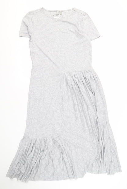 ASOS Women's Grey Short Sleeve Dress Size 10