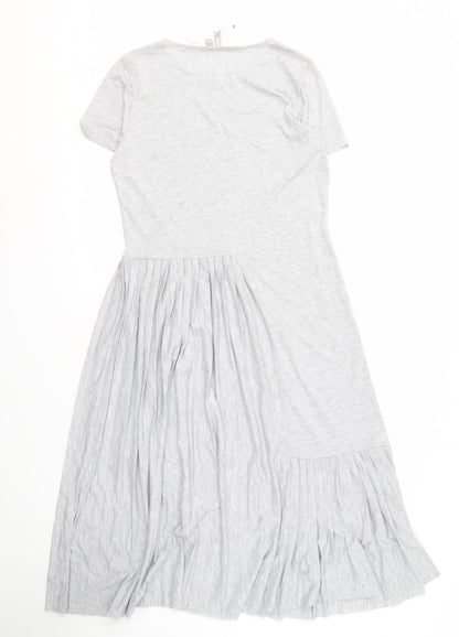 ASOS Women's Grey Short Sleeve Dress Size 10