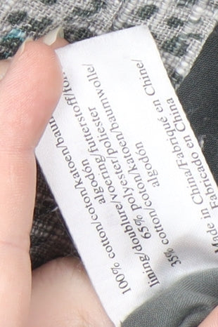 Laura Ashley Womens Grey Cotton Skirt Size 10