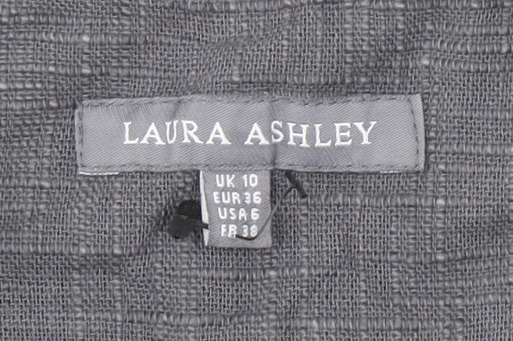 Laura Ashley Womens Grey Cotton Skirt Size 10