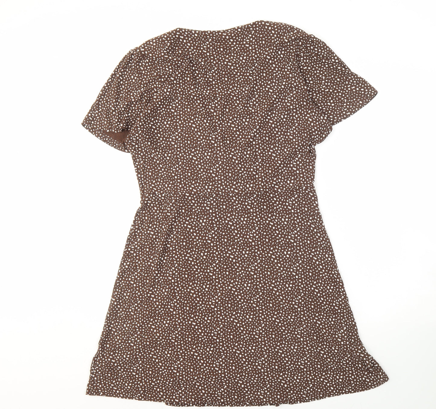 Next Women's Brown Wrap Dress Size 14