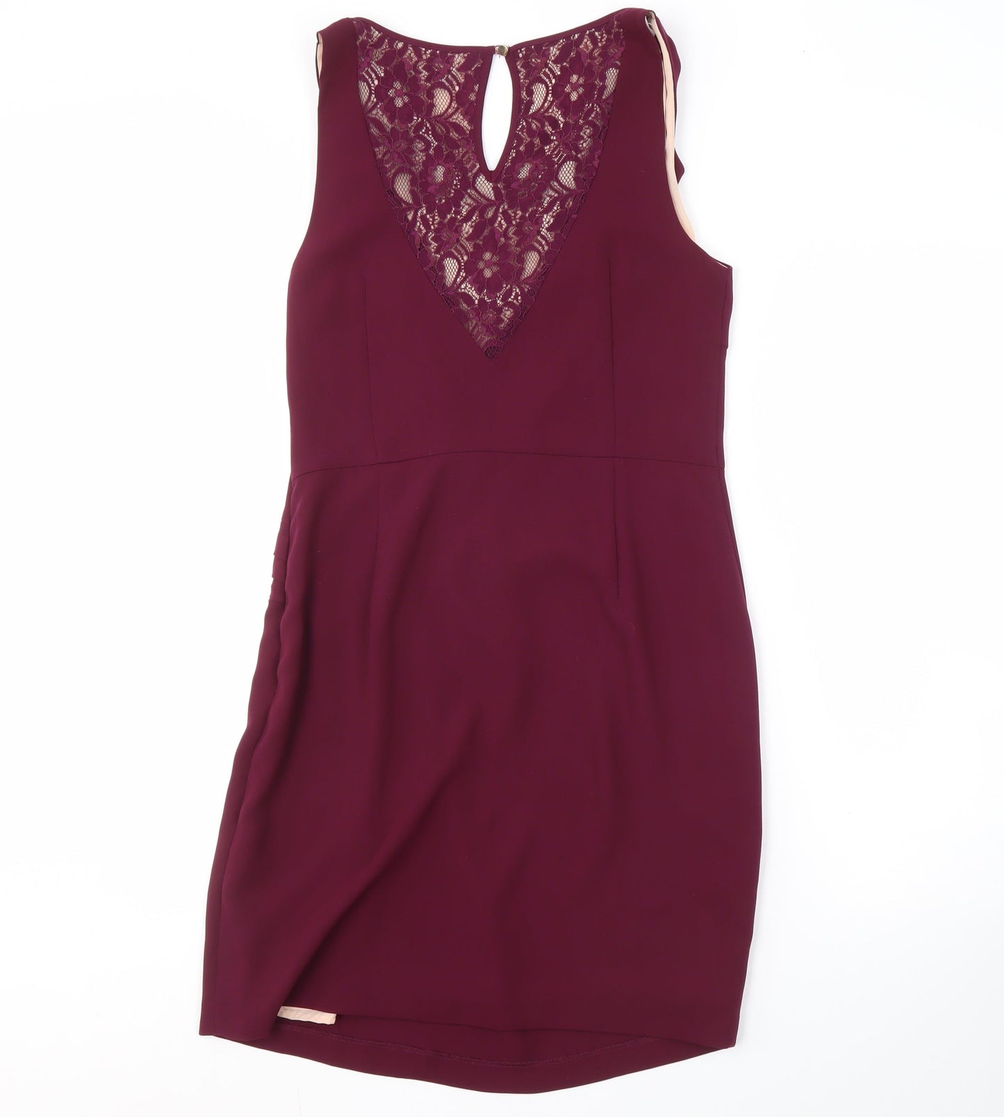 Oasis Women's Purple Short Sleeveless Cocktail Dress