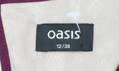 Oasis Women's Purple Short Sleeveless Cocktail Dress