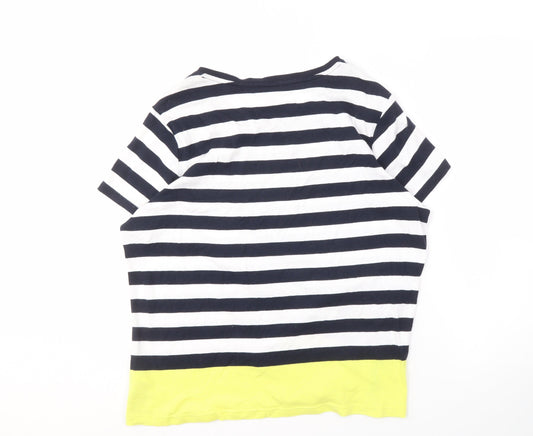 Maine New England Women's Multicoloured Striped T-Shirt
