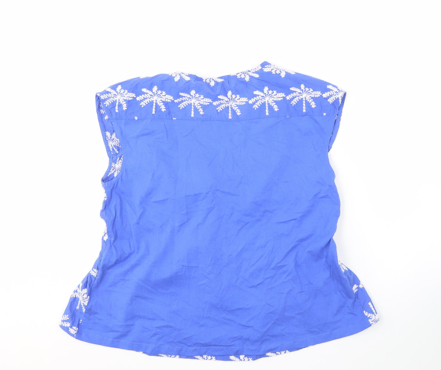 Womens UK Size 14 NEXT Blue Basic Blouse