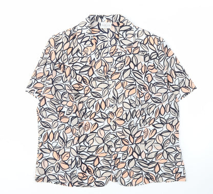 Womens UK Size 16 Eastex Multicoloured Basic Button-Up