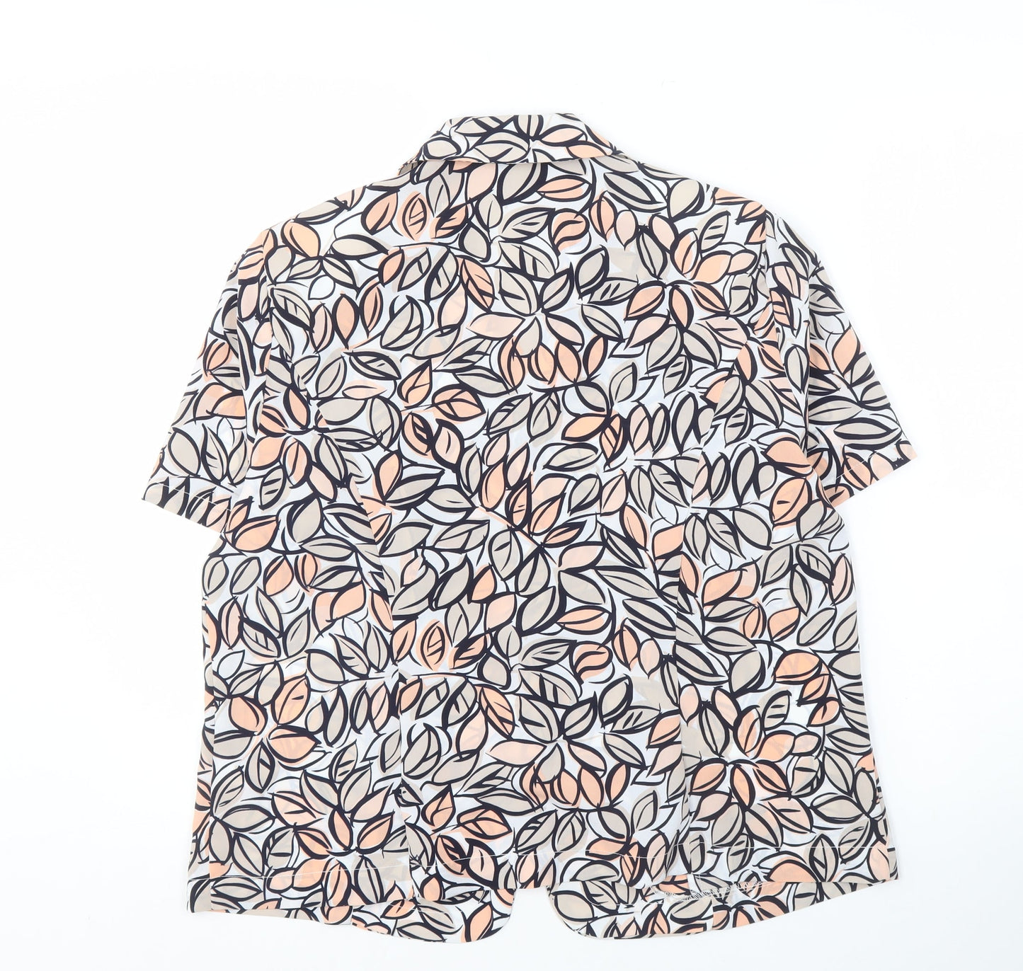 Womens UK Size 16 Eastex Multicoloured Basic Button-Up