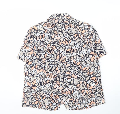 Womens UK Size 16 Eastex Multicoloured Basic Button-Up