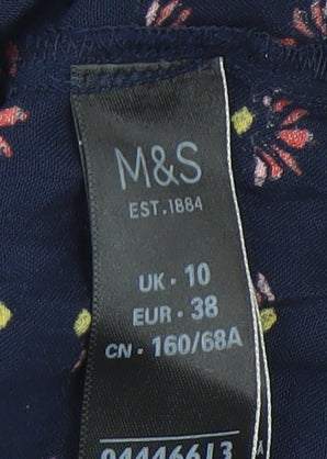 Marks and Spencer Floral Viscose Peasant Skirt Size 10