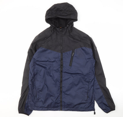 Broken Standard Men's Black Blue Windbreaker M